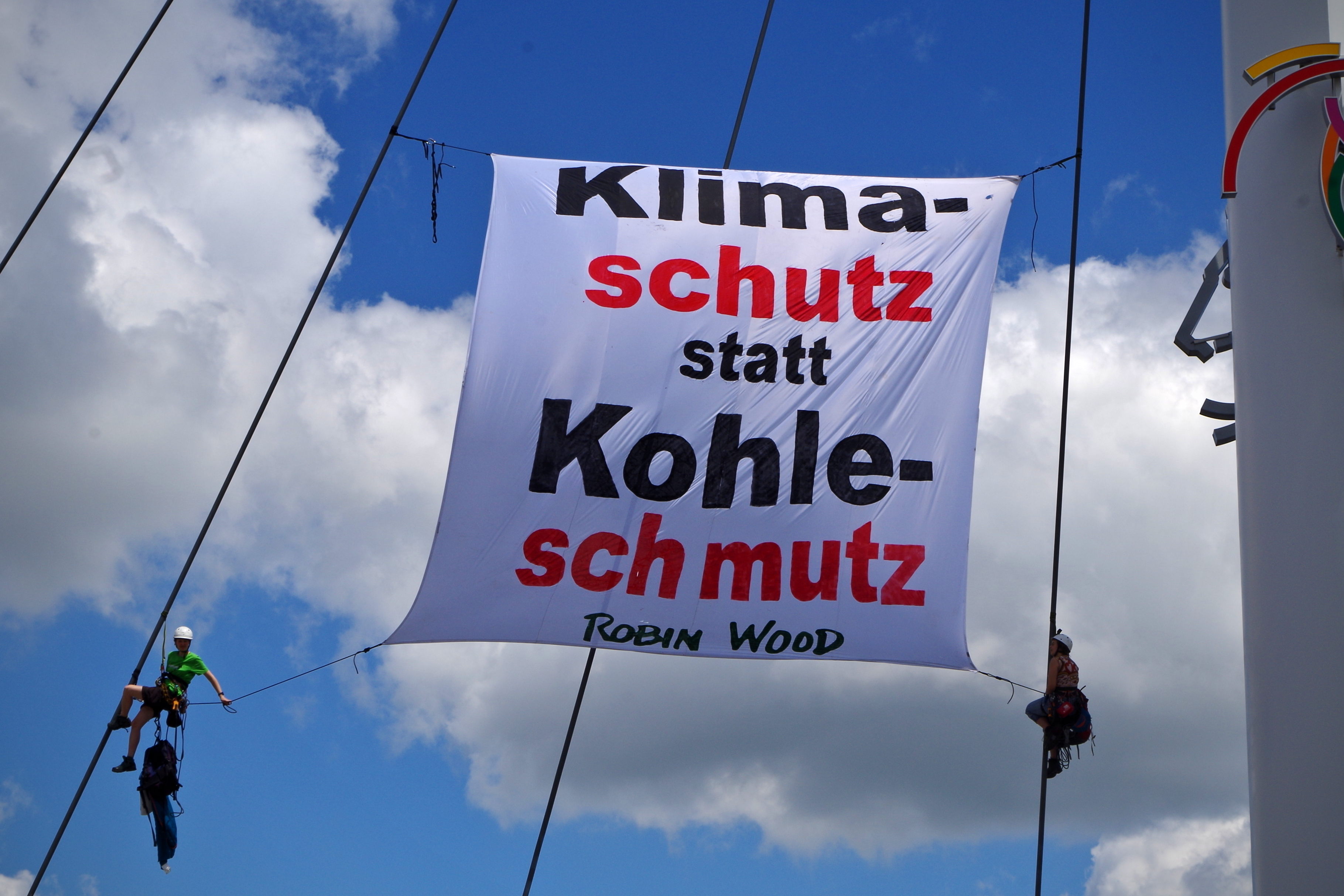 Aktionsfoto Klimaschutz statt Kohleschmutz 2019