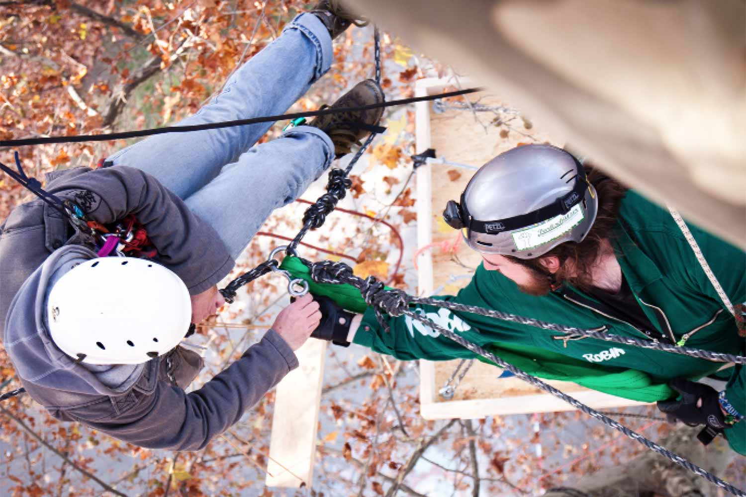 Eine Aktionsform: Baumklettern 