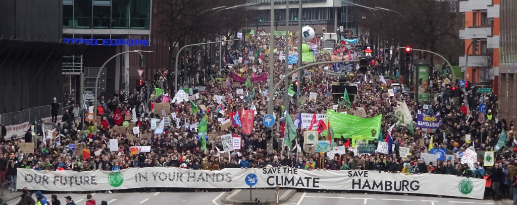 Bild: ROBIN WOOD Klimastreik Hamburg 2020