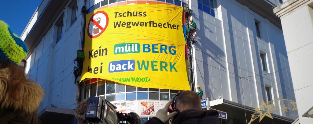 Wegwerfbecher stoppen