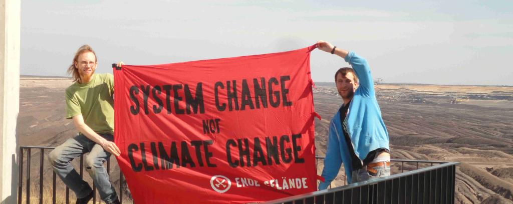 system change not climate change banner system change not climate change