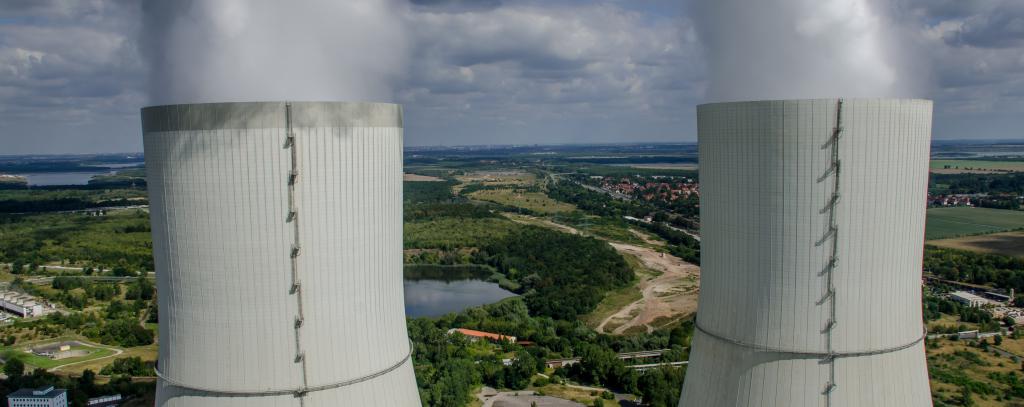 Kraftwerk Lippendorf im mitteldeutschen Braunkohlerevier bei Leipzig