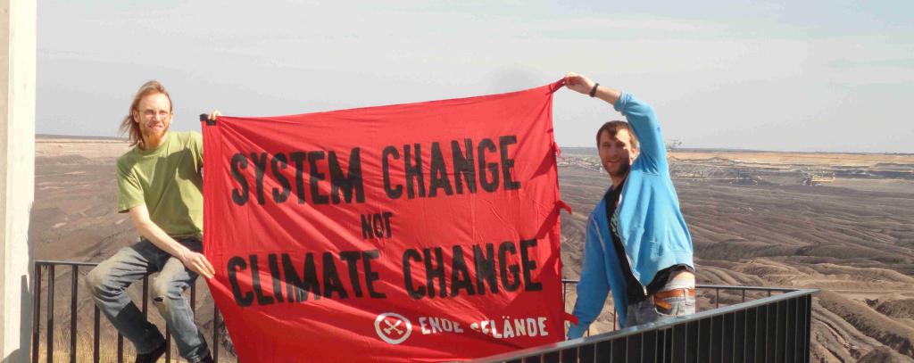 system change not climate change
