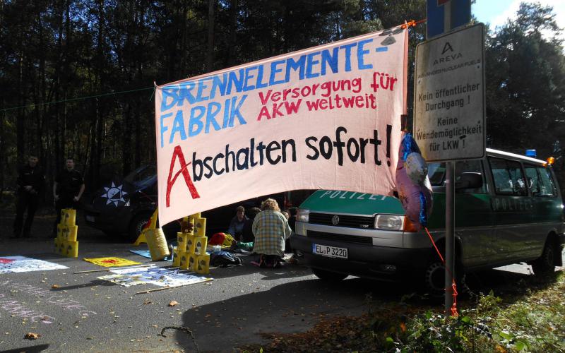 Protest in Lingen, 2014