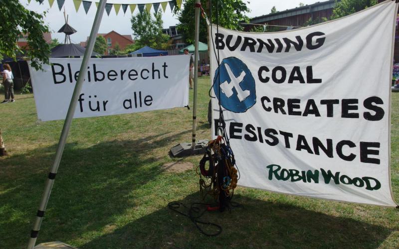 Infostand auf dem Coraci-Festival Infostand auf dem Coraci-Festival
