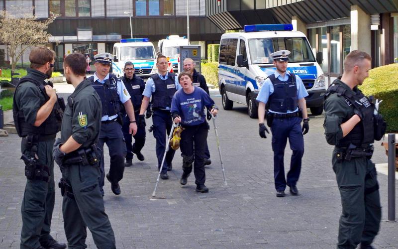 Castorprozess vor dem AG Heilbronn am 11.4.2018 Castorprozess vor dem AG Heilbronn am 11.4.2018.
