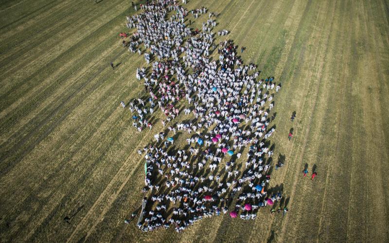 "Ende Gelände"-Proteste im Lausitzer Kohlerevier im Mai 2016