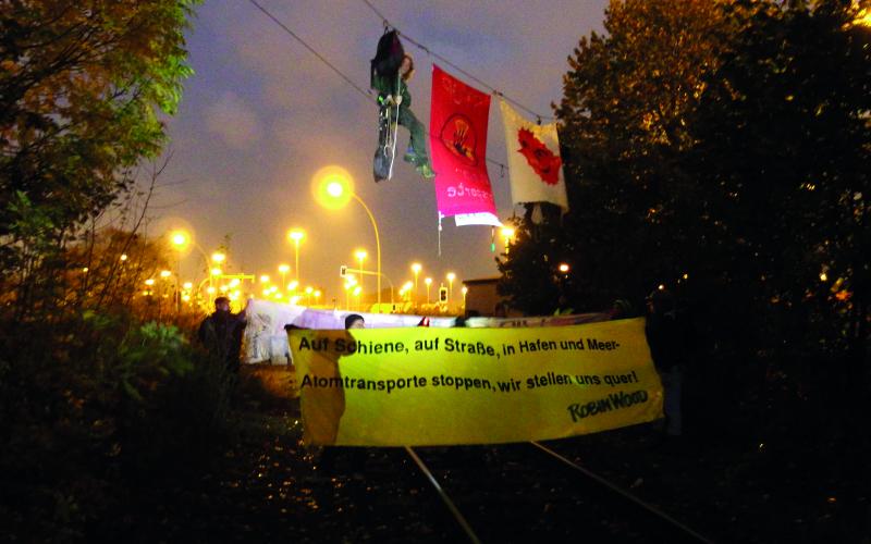 Atomtransporte-Blockade im Hamburger Hafen, 2014