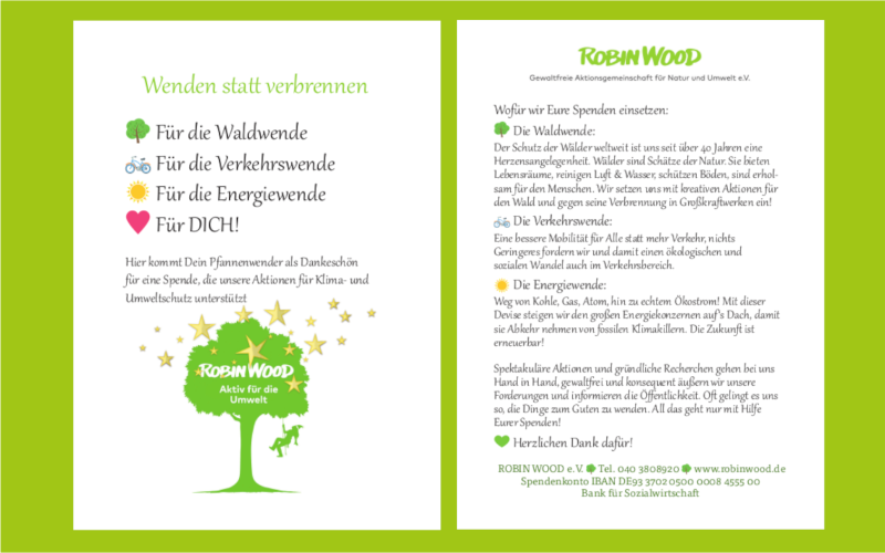 Geschenkkarte Pfannenwender