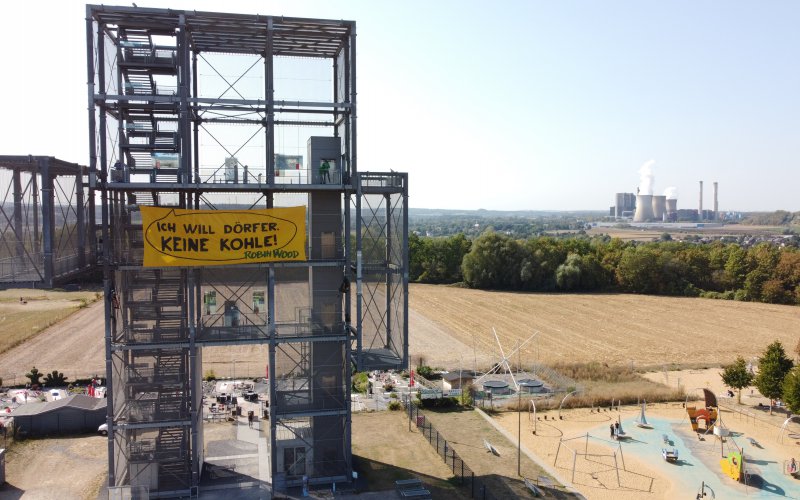 Foto "Ich will Dörfer, keine Kohle!" Aktion 19.9.2020