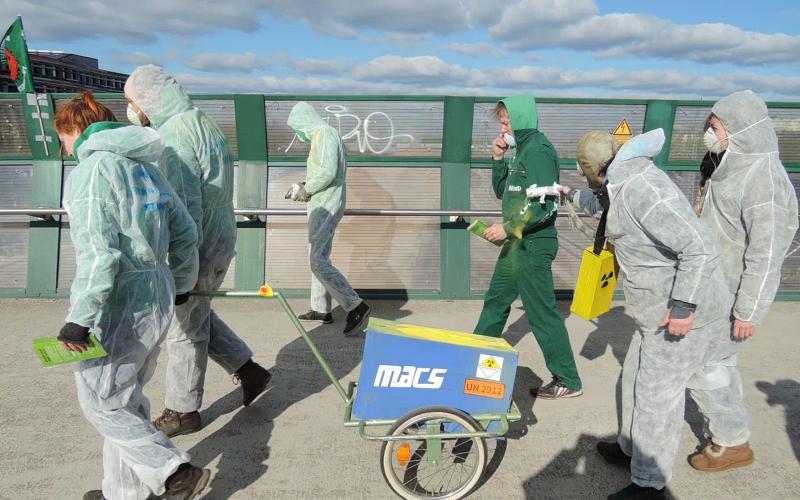 Aktion gegen Urantransporte