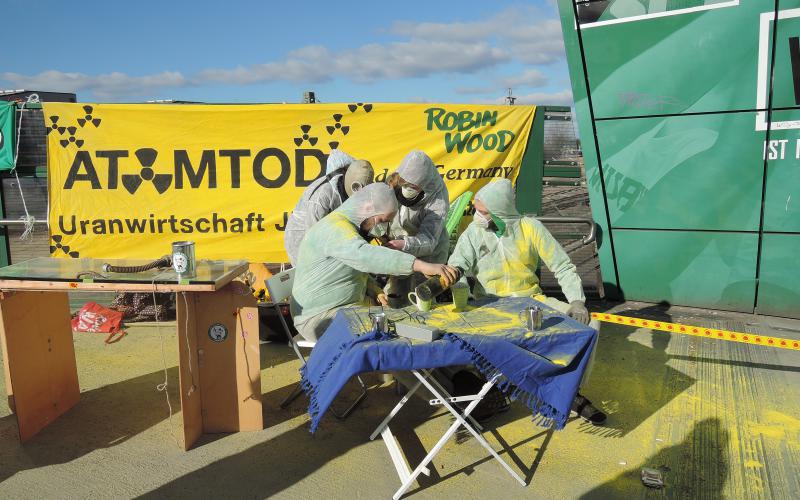 Aktion gegen Urantransporte