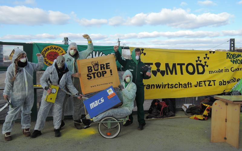 Aktion gegen Urantransporte