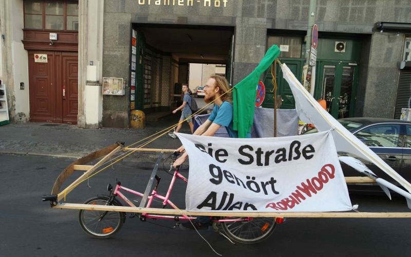 Sich den öffentlichen Raum nehmen, Rad-Demo in Berlin