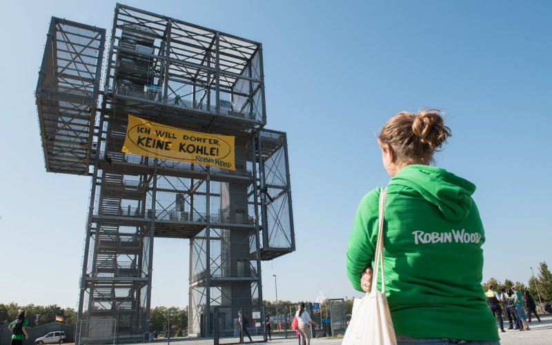 Foto "Ich will Dörfer, keine Kohle!" Aktion 19.9.2020