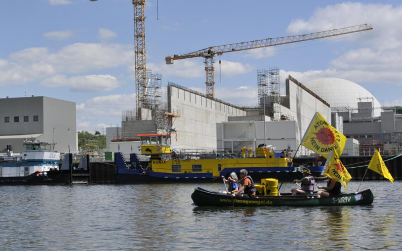 Anti-Atom-Demo & Flussaktionstag auf und an dem Neckar am 21.5.2017 (Foto: Daniel Schöngart/ ROBIN WOOD) Anti-Atom-Demo & Flussaktionstag auf und an dem Neckar am 21.5.2017