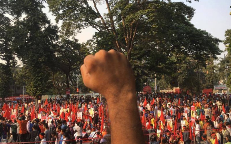 Protest gegen das geplante Kohlekraftwerk Rampal in Bangladesch