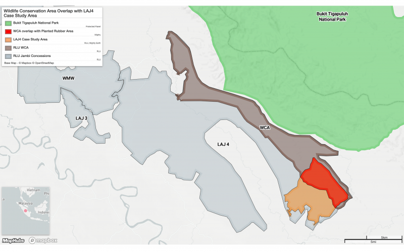 MapHubs (2020) Wildlife Conservation Area Overlap with LAJ4 Case Study Area
