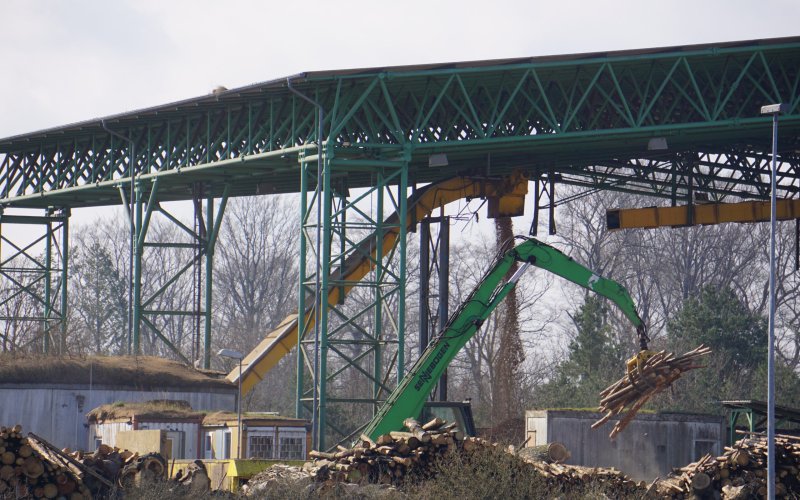 Holzkraftwerk der 1Heiz Energie in Eberswalde